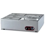 Heavy Duty 6 Pans Electric Bain Marie  For Buffet Purpose, 1.5KW